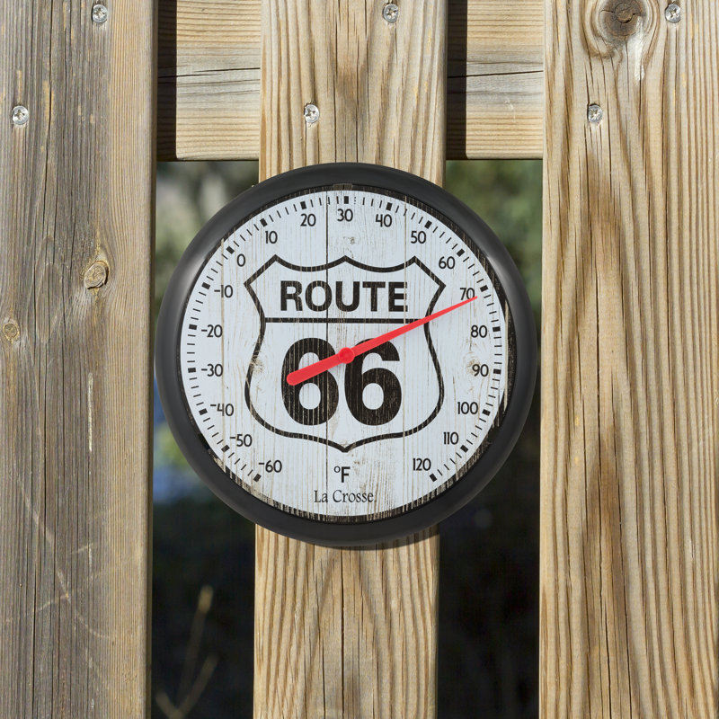 Thermomètre à cadran rond La Crosse Route66