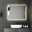 Miroir de salle de bain à DEL avec rétroéclairage lumineux, miroir de salle de bain mural 5 minutes