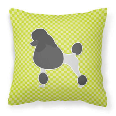 Coussin décoratif intérieur/extérieur carré caniche