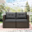 54'' Wide Wicker Loveseat with Cushions-449664861-449664860