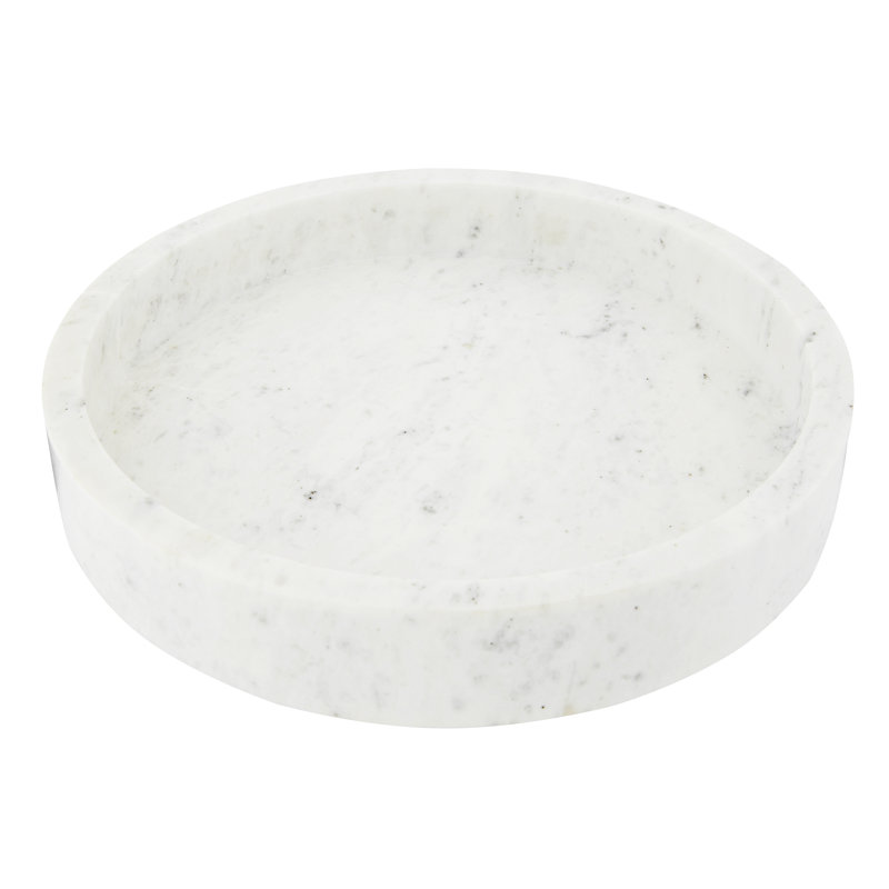 Plateau de table basse Genelda, Blanc, L 12 po x P 12 po x H 2 po