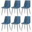 4 Pieces Upholstered Side Chair High Back Dining Chair With Metal Legs-906106686-883575879