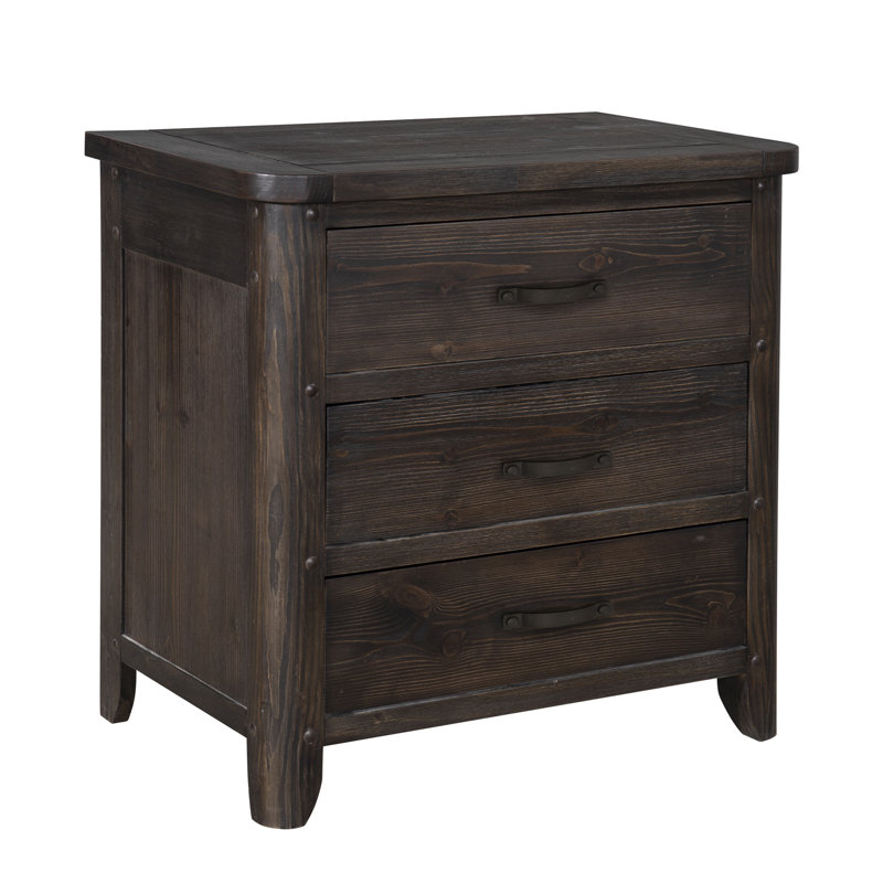 Jaquale Three Drawer Nightstand
