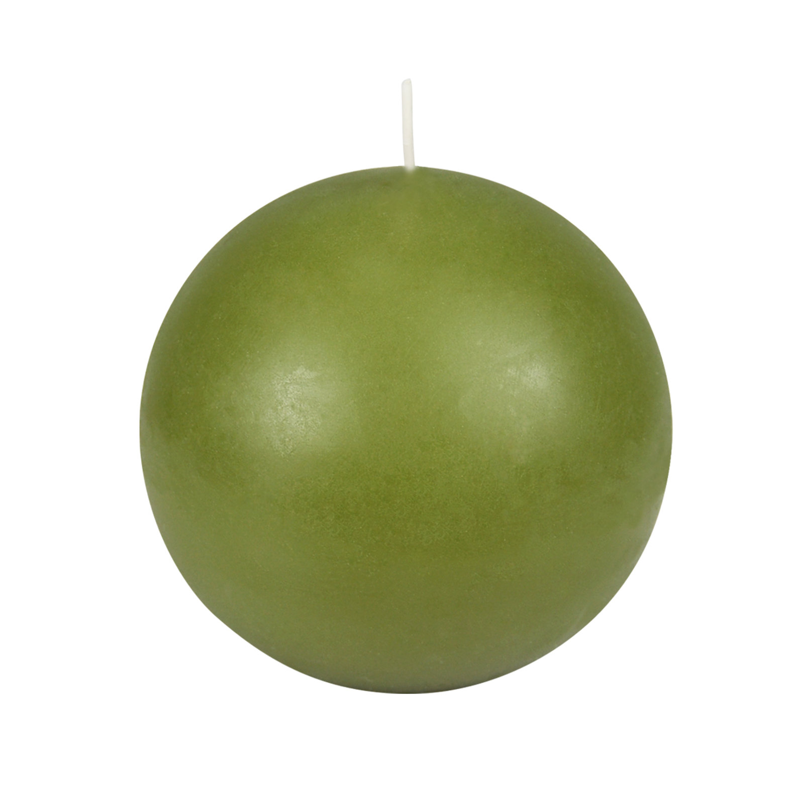 Novelty Sphere Candle, Set of 12, 4" Diameter, Green