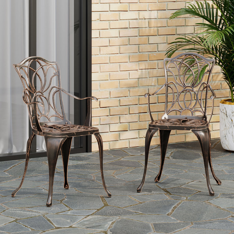 Chaise de salle à manger Tucson, cuivre noir (ensemble de 2)