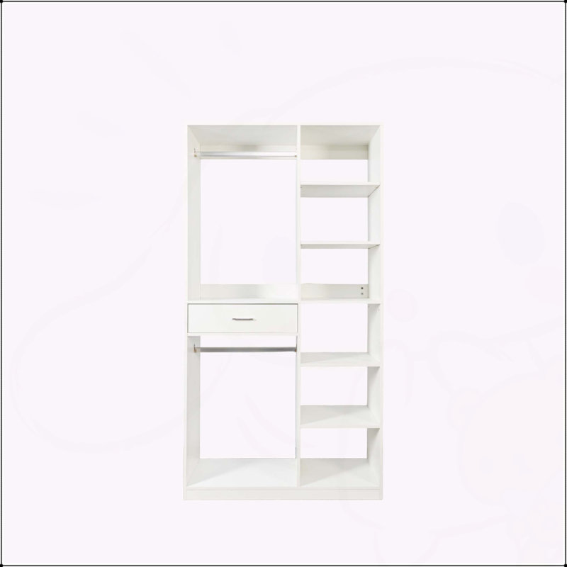 Versatile Freestanding Closet System with Multiple Storage Options