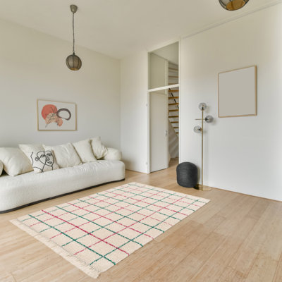 Geometric Shag Area Rug