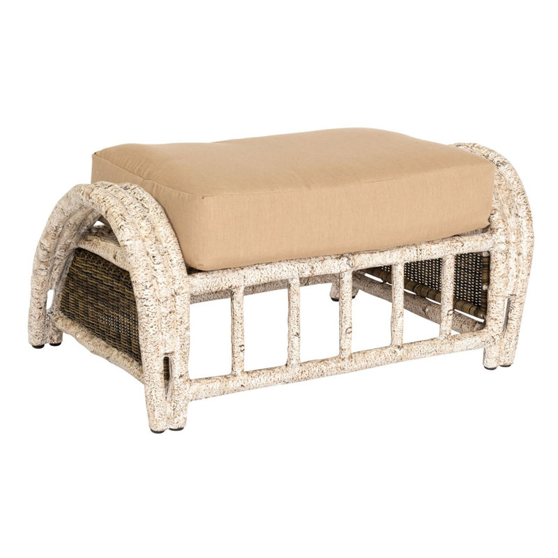River Run Outdoor Ottoman, Fife Bark