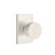 Emtek Passage Knobset w/ Modern Rectangular Rosette and Round Knob