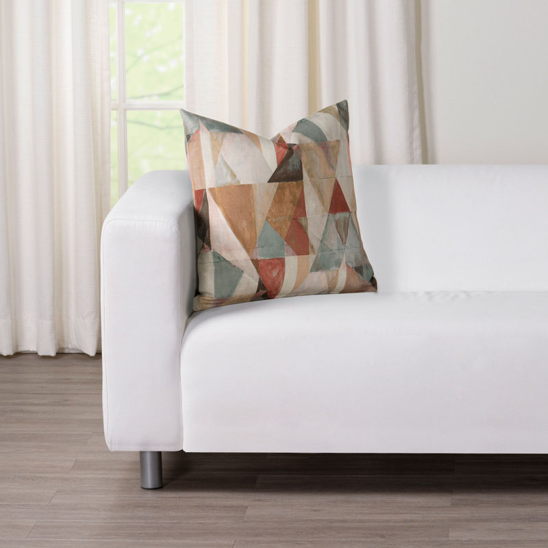 Geometric Reversible Throw Pillow, 16" x 16"