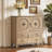 Modern Burlywood Solid Wood Accent Cabinet