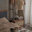 MortiseTenon Coat Rack with Rattan Drawer