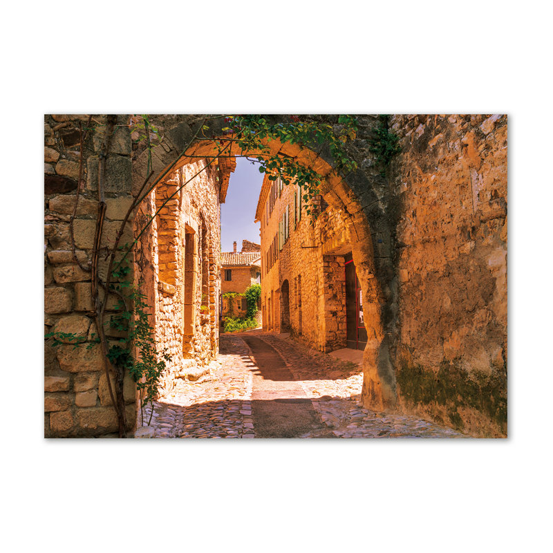 A Charming Street - Wrapped Canvas Print