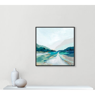 «Hope Creek - Blue Square Version Print» par Isabelle Z