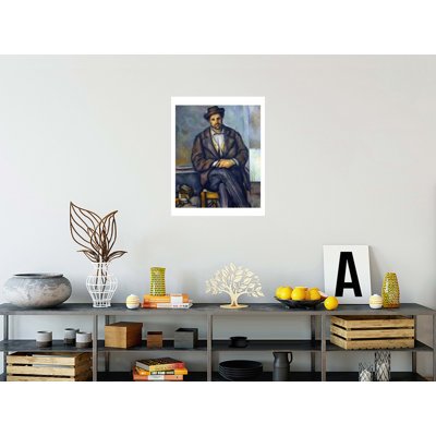 «S paysan assis» par Paul Cézanne - Estampe numérique