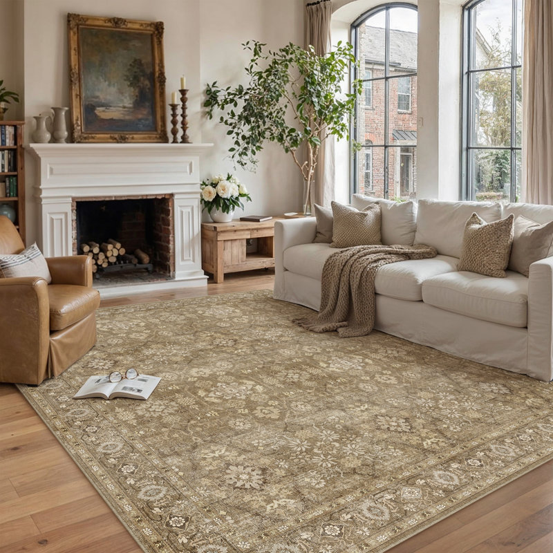 Tapis tissé vintage Havenly, Rectangle 9 pi x 12 pi
