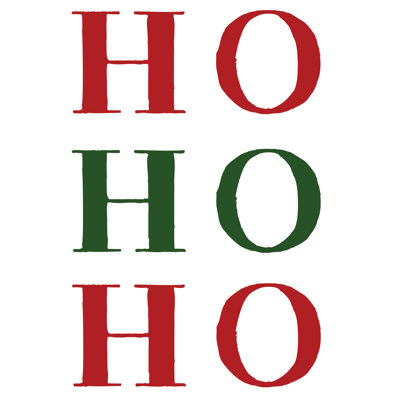 Hohoho Tall - Wrapped Canvas Print