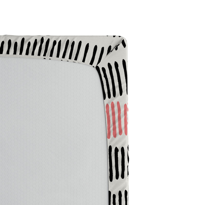 Microfiber Abstract Fitted Sheet, Full Fitted Sheet