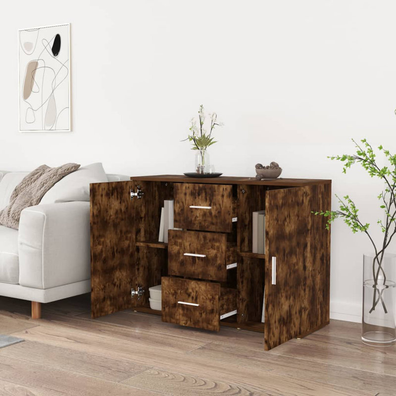 Lovice 91cm Sideboard, Smoked Oak