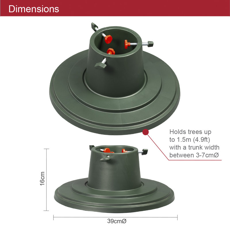 Resin Live Tree Stand For Max. Tree Height Less Than 1.80m