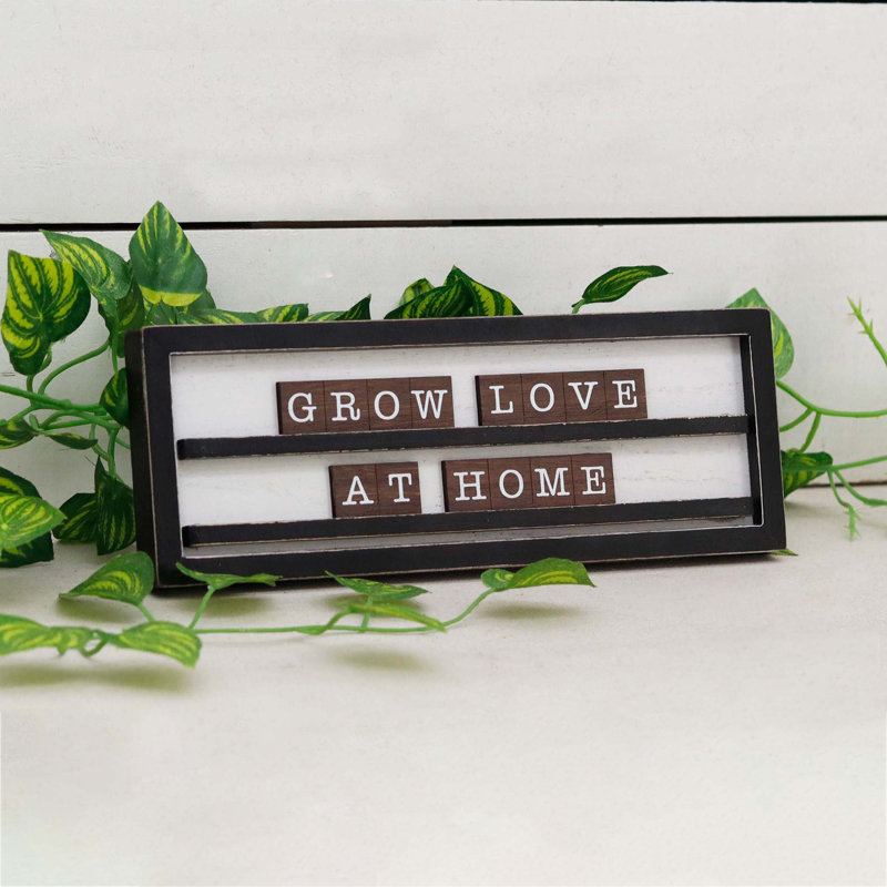 Enseigne de table Syaire Grow Love at Home