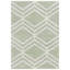 Tapis géométrique de couleur sauge / ivoire Arrietty-934911212