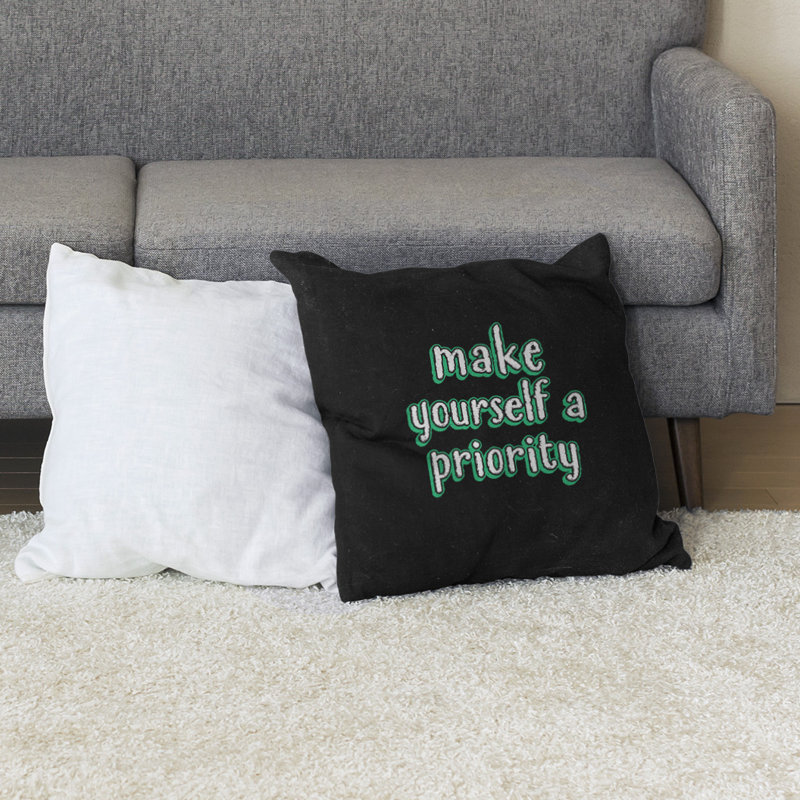 Reversible Throw Pillow, 40" H x 40" W, Green
