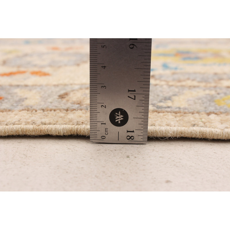 Tapis brun clair moderne Oushak Gungnir 8 pi 10 po x 12 pi 0 po