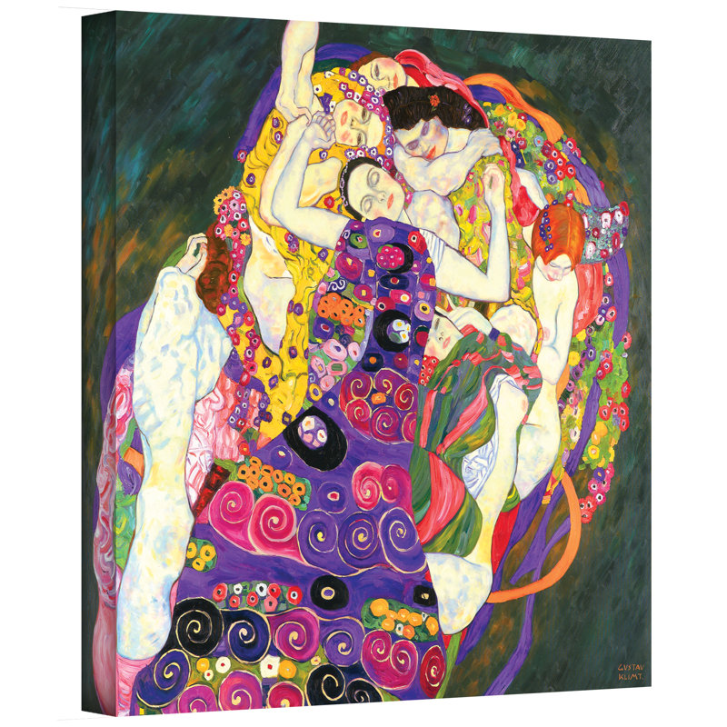 " Virgins " by Gustav Klimt, 24" H x 32" W, Wrapped Canvas