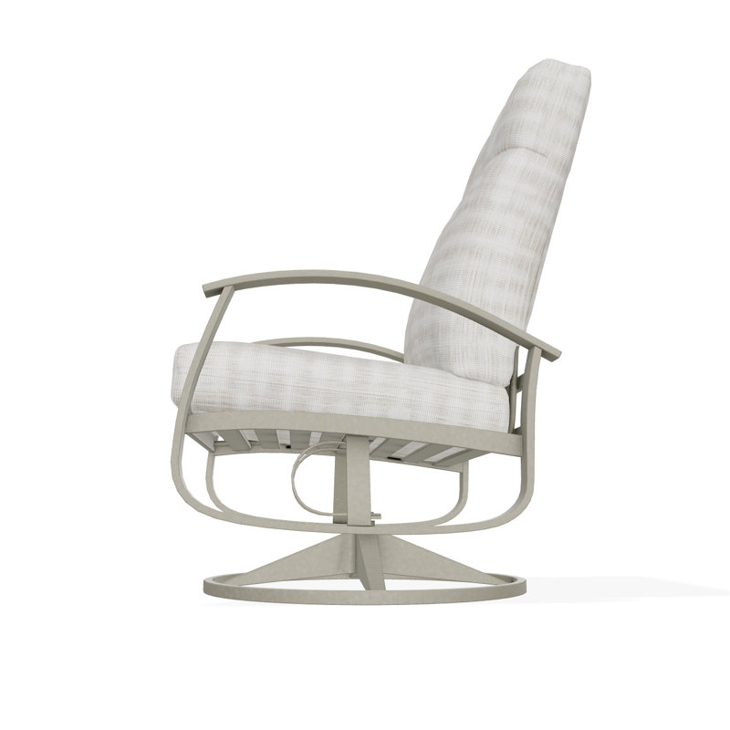 Belle Isle Outdoor Lounge Chair, Storm, Illusion Plaid Birch