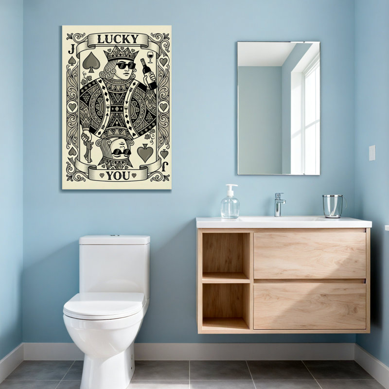 Impression de carte de jeu Fashion Lucky Jack, H 18 po x l 12 po