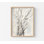 Art mural délicat, branche de nature abstraite, lumière au-dessus d'une cheminée, reproduction d'art, Nature Breeze Home Remodel