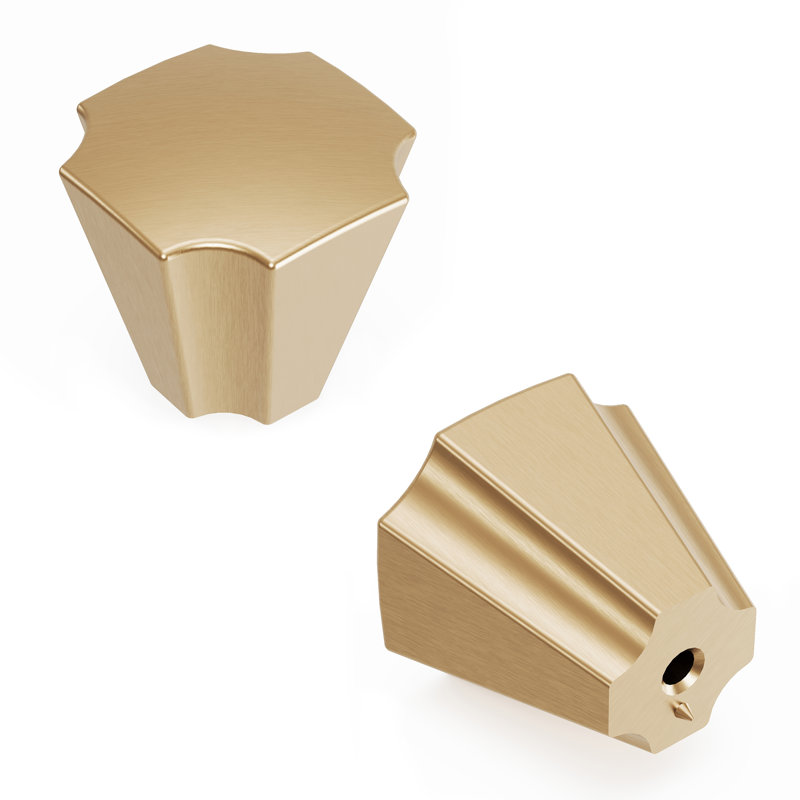 Monarch Collection Conical Knob - 1-1/8" x 1-1/8 " Cabinet Knob Champagne Bronze - Transitional Hardware for Drawers & Cabinets