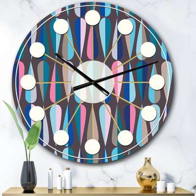 Horloge murale rétro rétro G - V Mid-Century