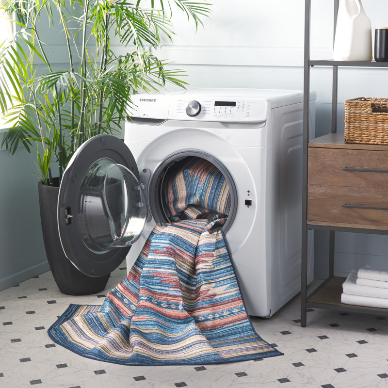 Klifton Performance Machine Washable Southwestern Rug, Rectangle 5' x 8'
