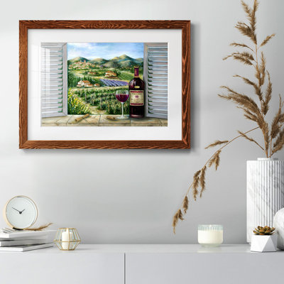 " Tuscan Red And Vineyard "