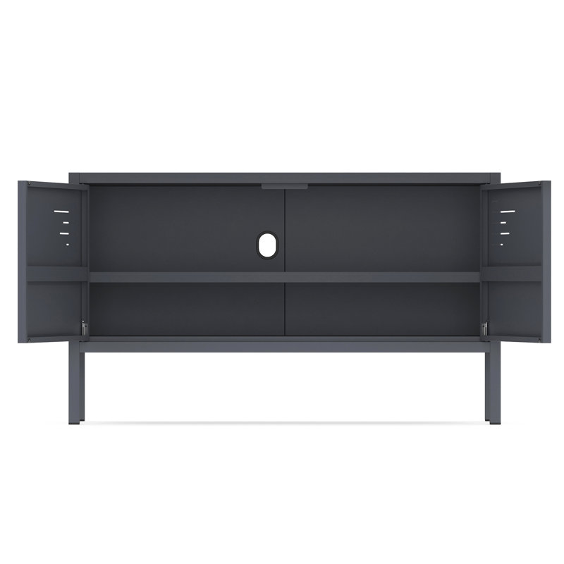 Crédence de rangement l 47 po, Gris anthracite