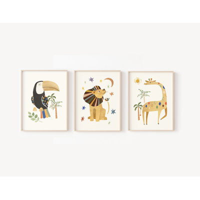 Safari Art Print Set - Unframed Prints