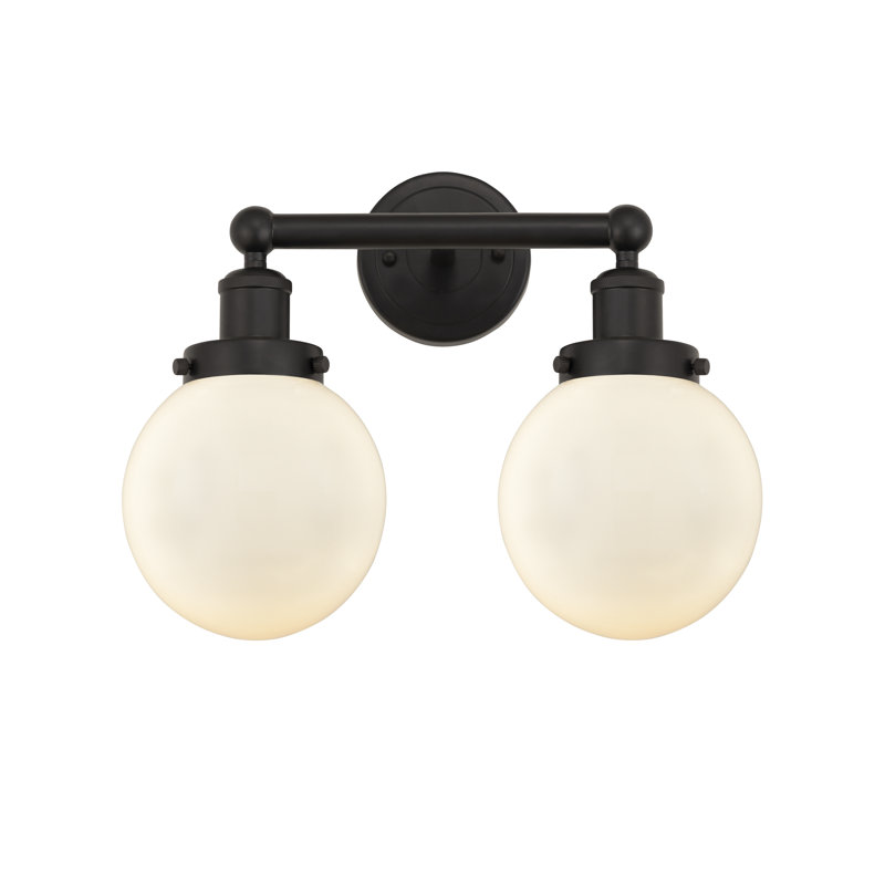 Alphonsa 2 - Light Dimmable Vanity Light, Matte White, Oil Rubbed Bronze