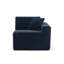 Fauteuil modulaire rembourré en fausse fourrure de lapin bleu marine rembourré sans assemblage requis-2131449184