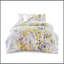 Ensemble d'édredon avec draps jaune simple TG