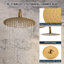 Système de douche complet à double fonction Calder avec valve brute-98287151