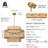 Boho Rattan Chandelier Light Fixture