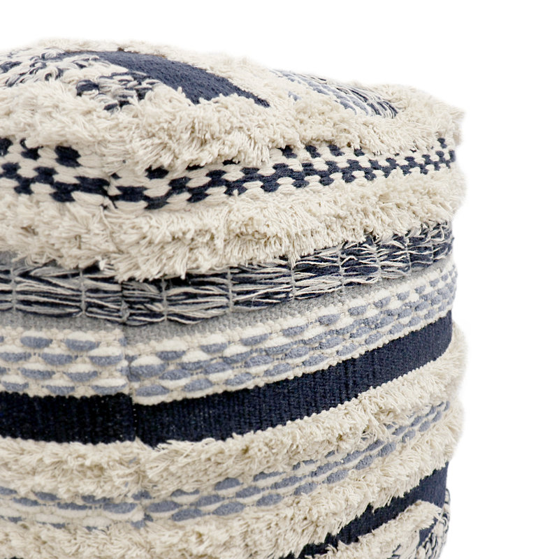 Pouf carré rayé 18 po Grand Canyon