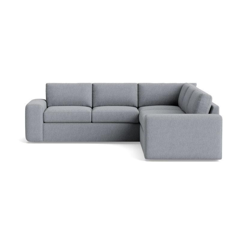 The OG Corner Sectional, Performance Weave - Zinc, Left Hand Facing