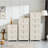 Snedicor 4-Tier PP Wide Folding Cabinet-111571568-126660022