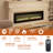 Rayva Front-Venting Recessed and Wall-Mounted Electric Fireplace -509858906