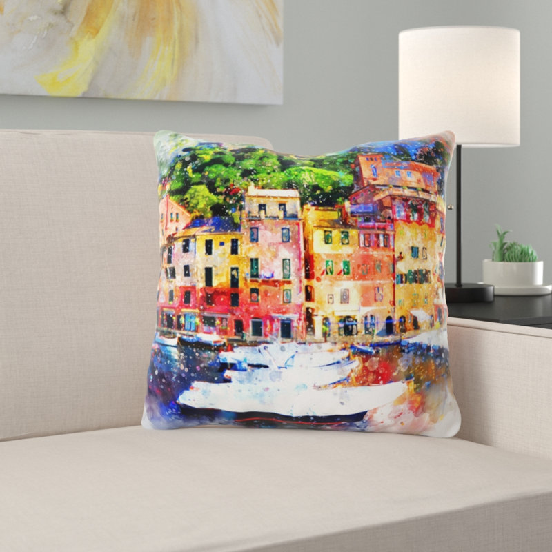 Coussin décoratif home Mckelvey, Microsuède, Intérieur