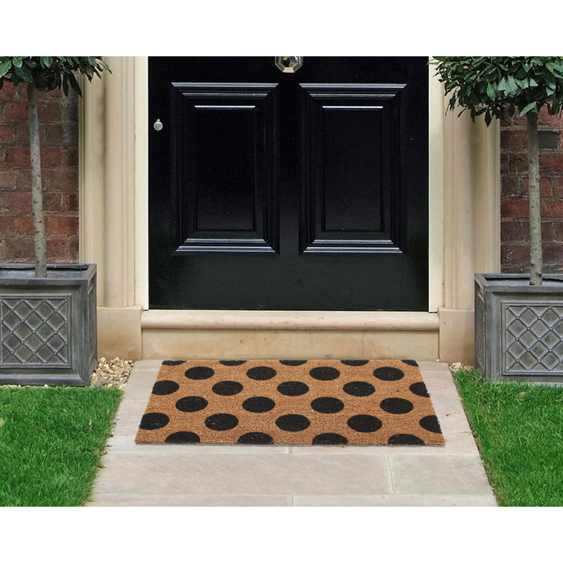 Non-Slip Polka Dots Doormat, Rectangle 40 x 60cm