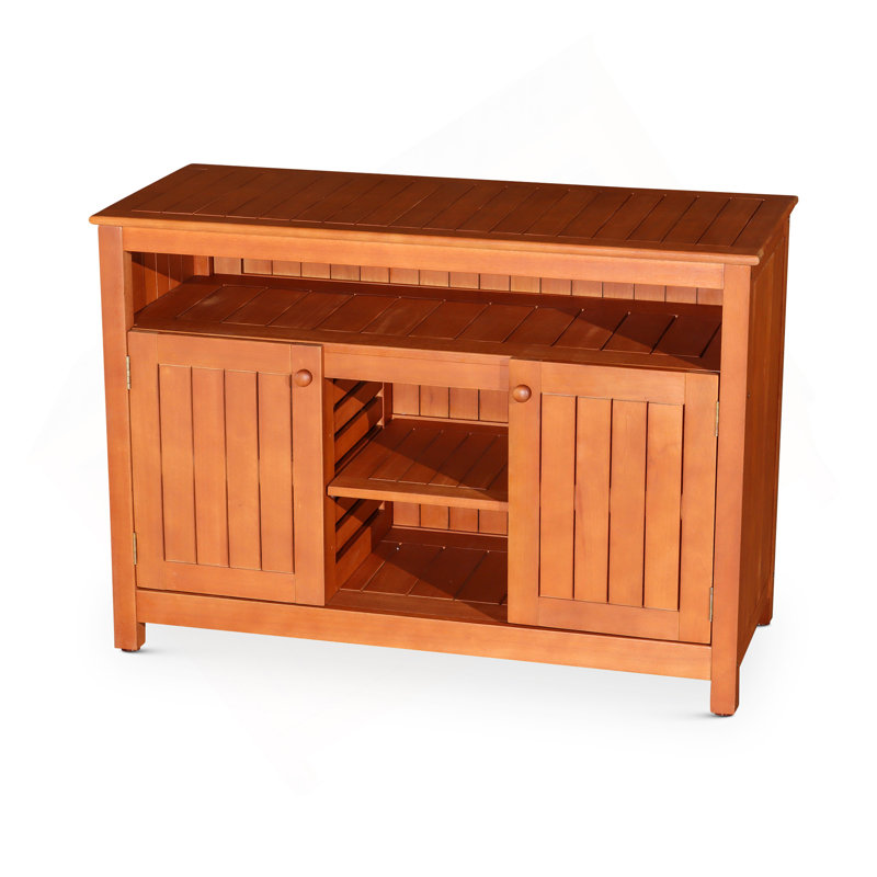 Buffet en eucalyptus, huile naturelle
